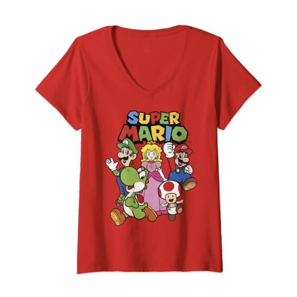 SUPER MARIO RED TEE SHORT SLEEVE MADE BY NINTENDO FOR ALL YOU FANS-ITS HERE SZ:M - Picture 1 of 11